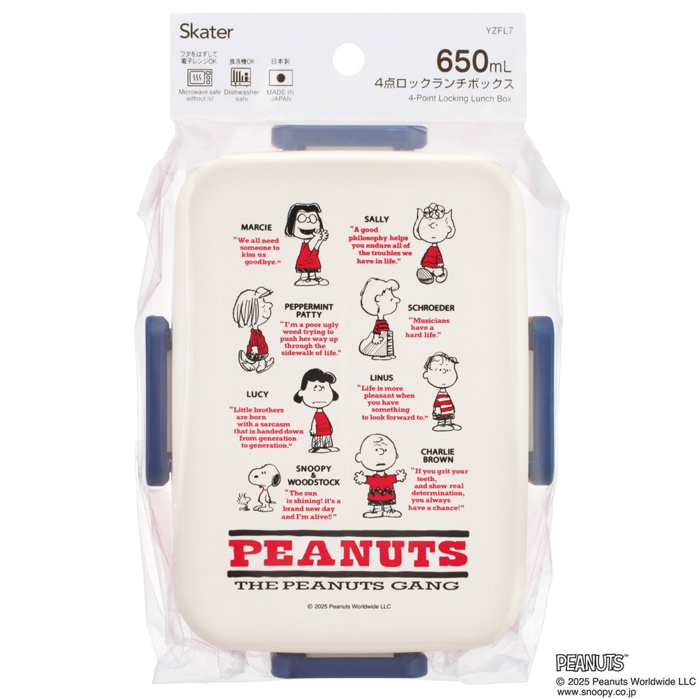 スケーター お弁当箱 1段 大人 650ml かわいい シンプル 日本製 弁当箱