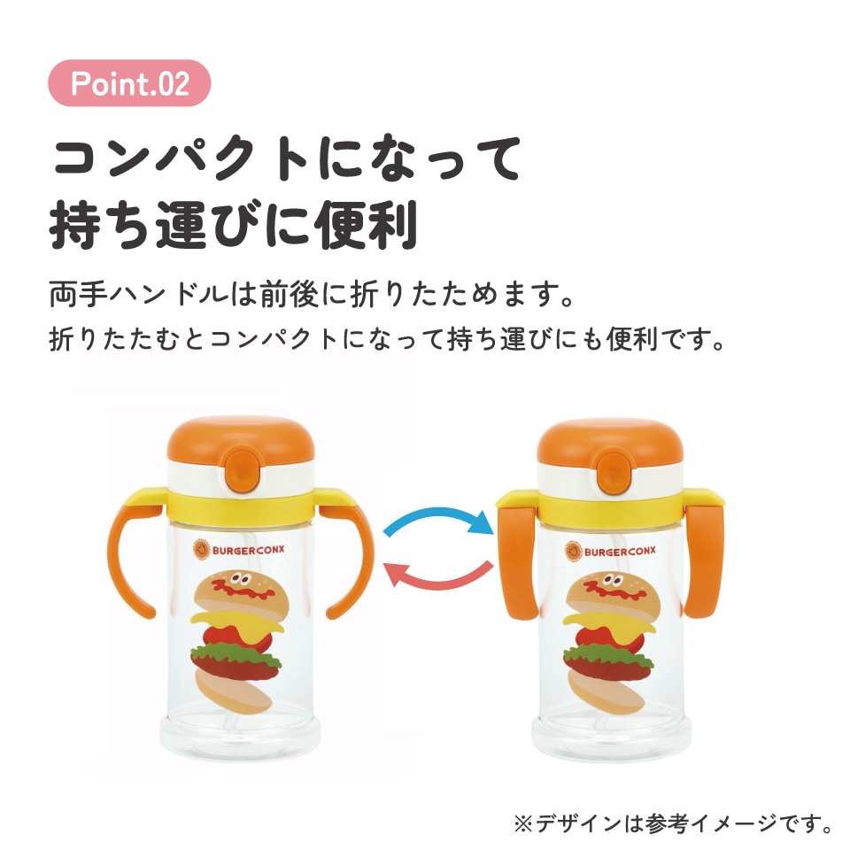 2WAYストローマグ 370ml バーガーコンクス／KSHW2N_4973307683633