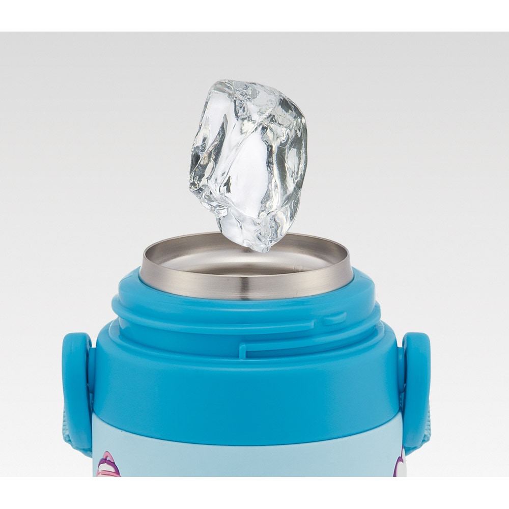 シナモン スケーター 水筒 立体プリント キッズ ワンタッチ 直飲み ステンレス