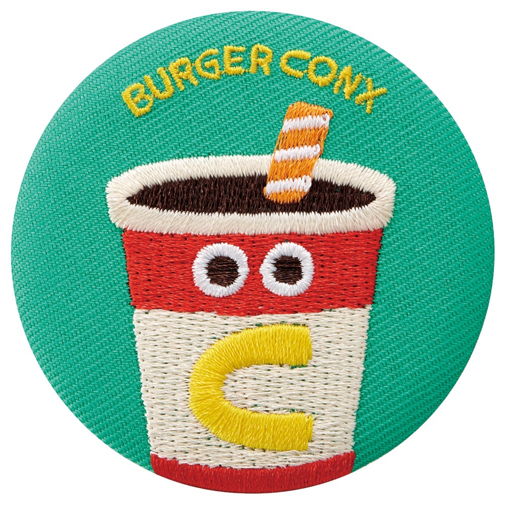 スケーター 刺繍缶バッジ 8個入り キャラクター 刺繍 缶バッジ 全8種類
