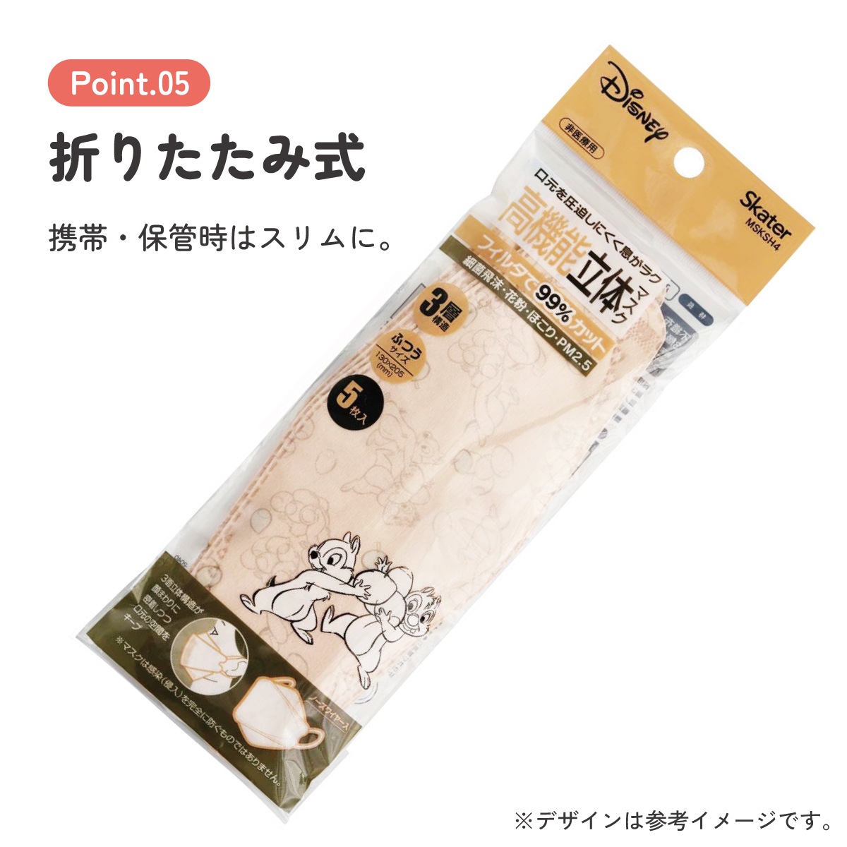 メール便対象品】 99% カット マスク 不織布 大人 用 高機能 立体 5枚