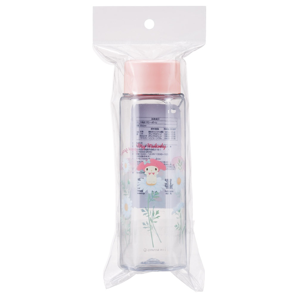 六角形 水筒 プラスチック 250ml ブロー ボトル 大人 キッズ 子供 直