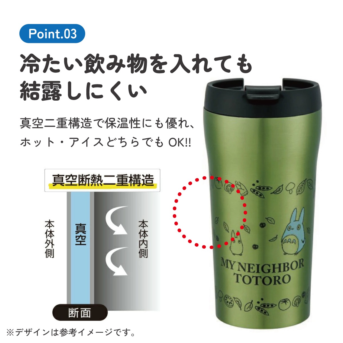 超軽量コンパクトコーヒーマグ 360ml となりのトトロ