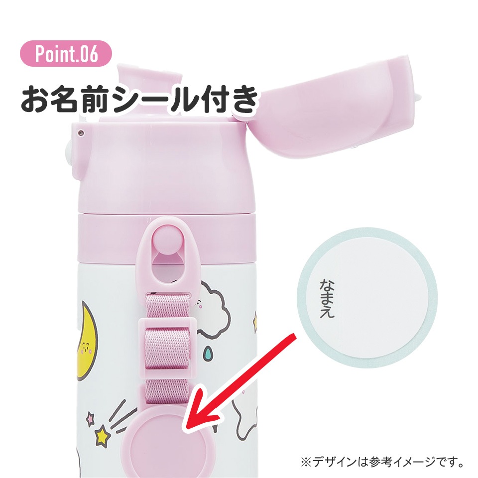 超軽量2WAYステンレスボトル 470ml/430mlシナぷしゅ