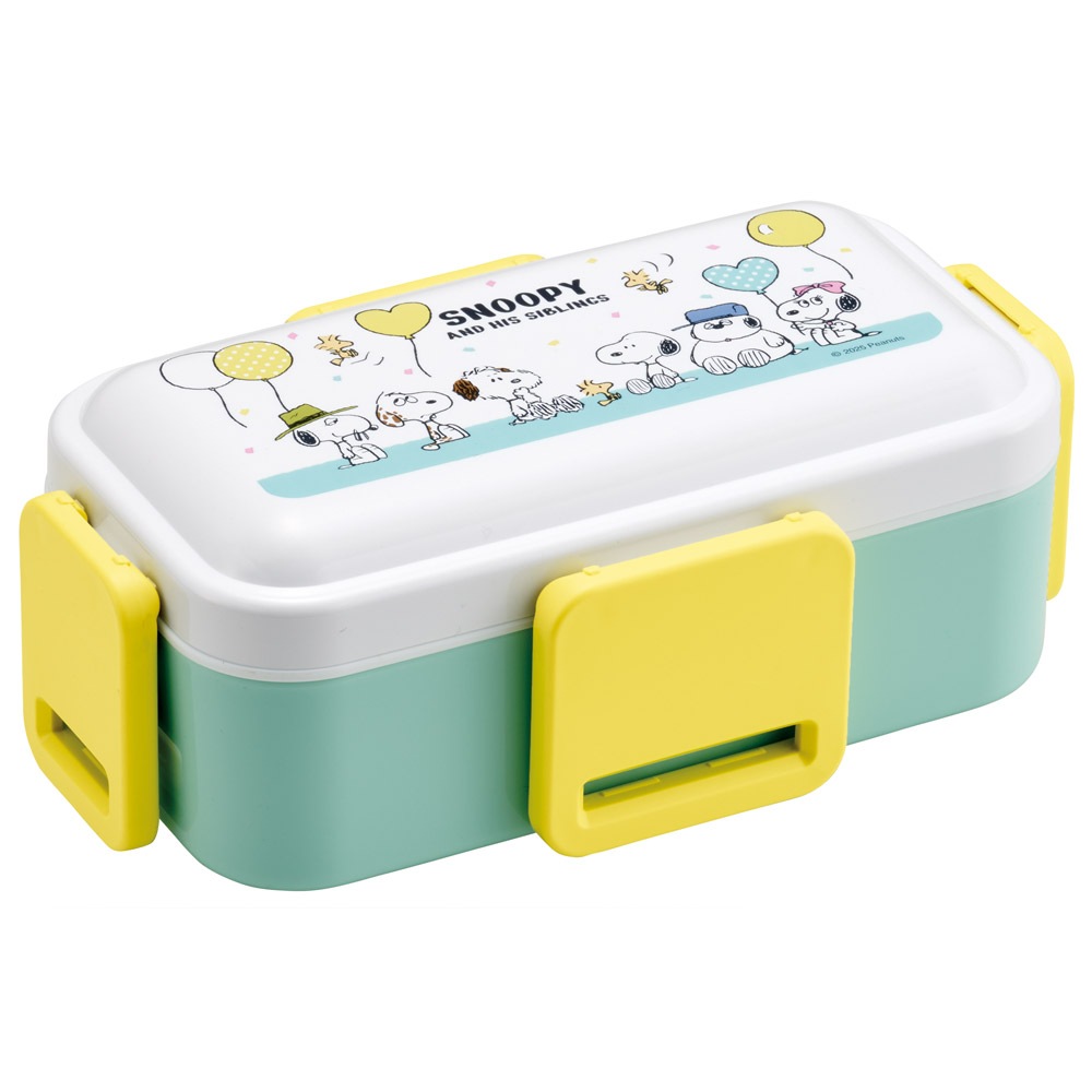 おかずがつぶれにくい抗菌ふわっとフタ弁当箱 2段/600ml