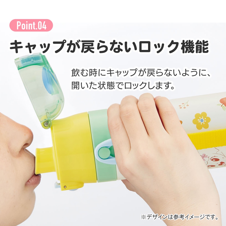 超軽量ダイレクトステンレスボトル 470ml しまじろう23