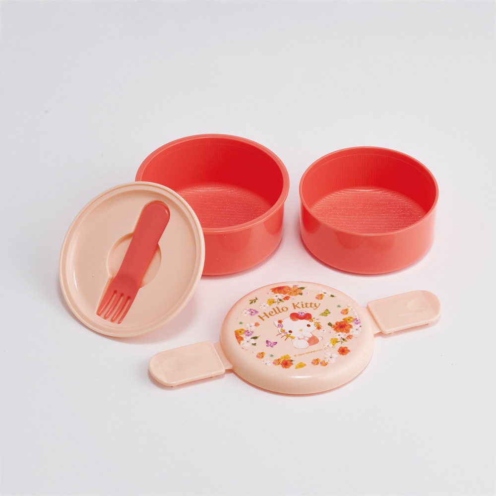 スケーター お弁当箱 二段 500ml 電子レンジ対応 丸型 かわいい