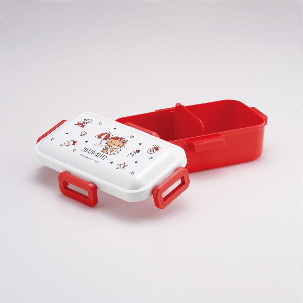 おかずがつぶれにくい ふわっと弁当箱 1段/530ml ハローキティ