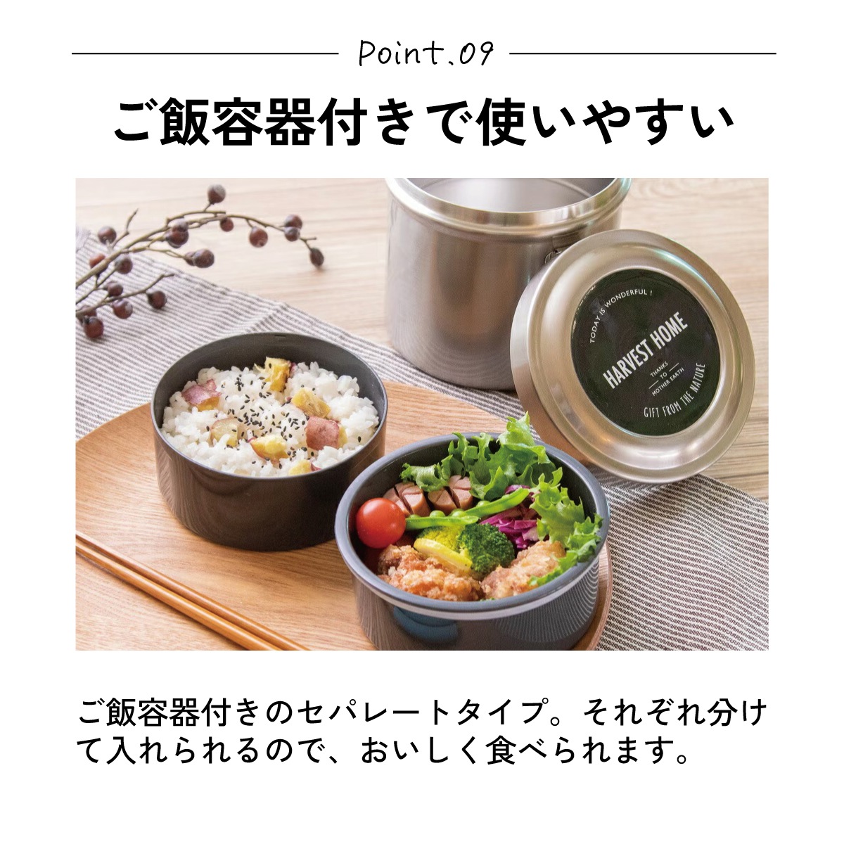 抗菌 保温 ステンレスランチジャー 弁当箱 真空 ステンレス ランチ
