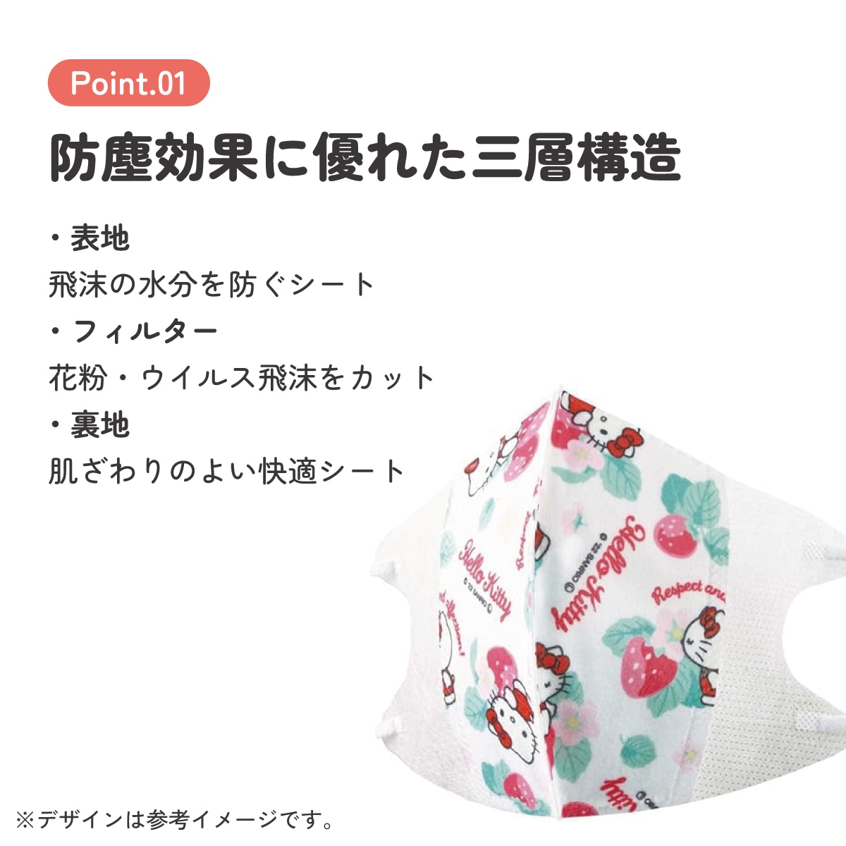 【Aタイプ】選べる2枚キッズマスクMサイズ 子供用 不織布立体マスク