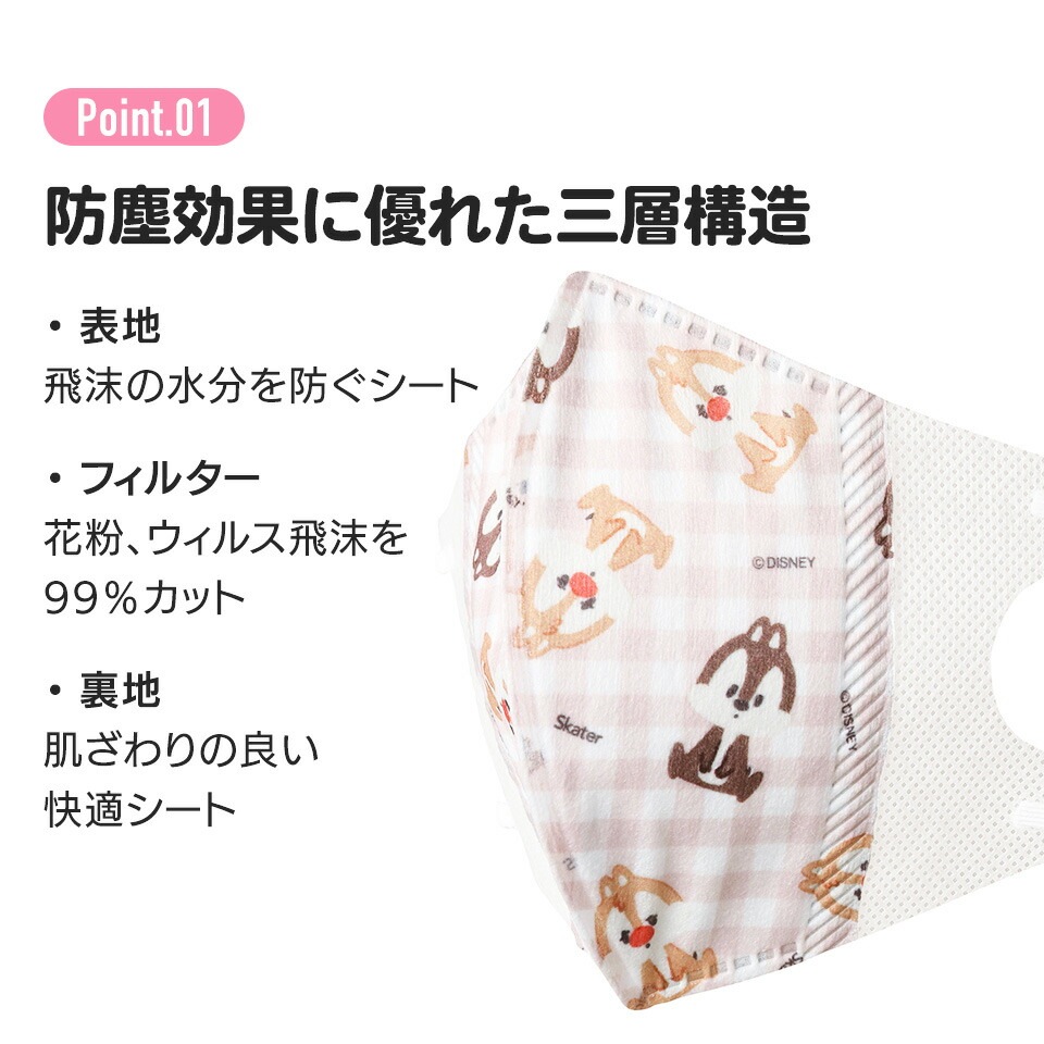 子供立体マスク Mサイズ/25枚入りまいぜんシスターズ＋