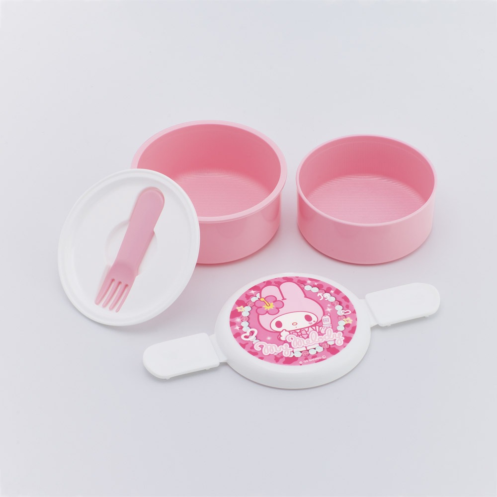 スケーター お弁当箱 二段 500ml 電子レンジ対応 丸型 かわいい