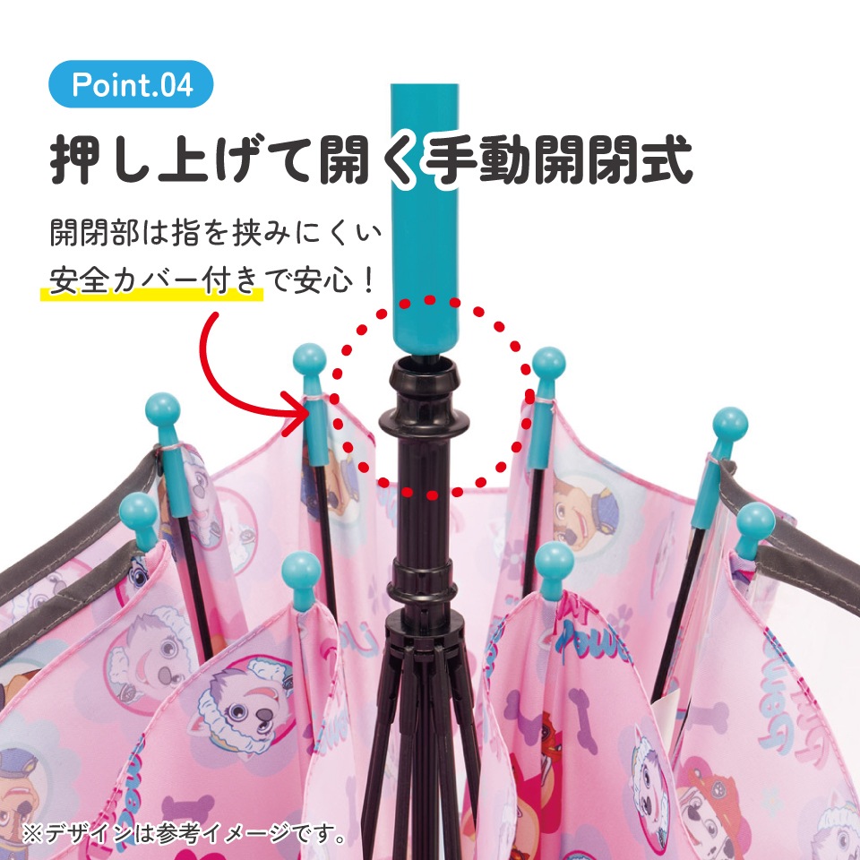 スケーター 子供 傘 40cm 手開き 透明窓付 サイズ 3歳 4歳 5歳 幼稚園