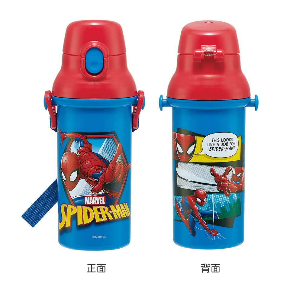 Pi　スパイダーマン 直飲みプラスチック製水筒 480ml スパイダーマン25
