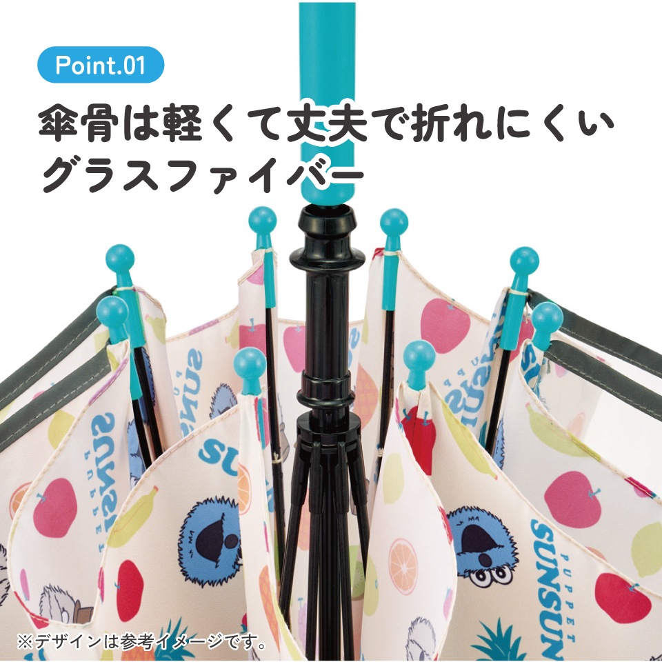 入園入学クーポン対象】スケーター 子供 傘 40cm 手開き 透明窓付