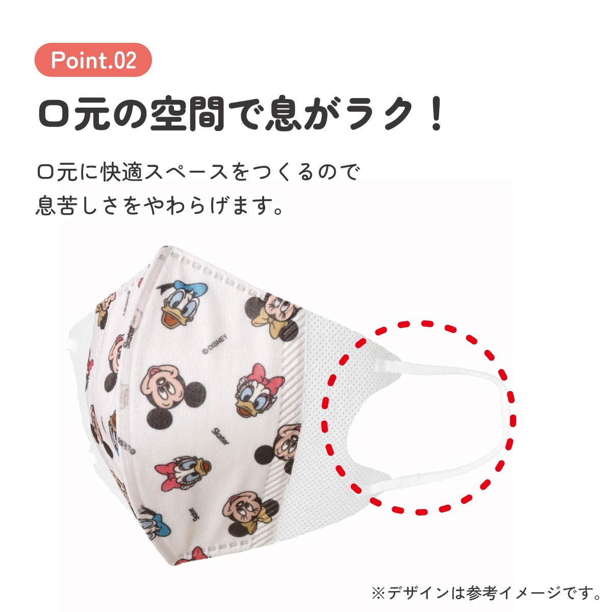 子供立体マスク Mサイズ/25枚入りミッキー＆フレンズ