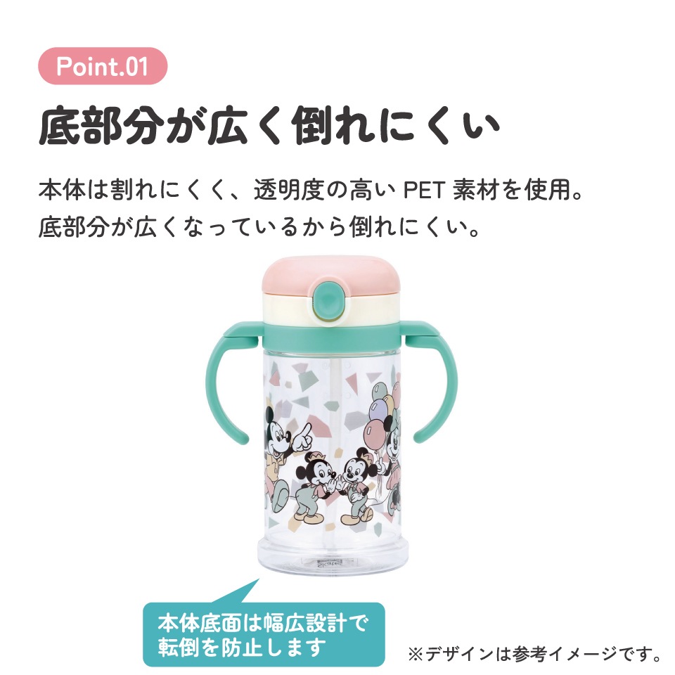 2WAYストローマグ 370ml ミッキーフレンズ／レトロ