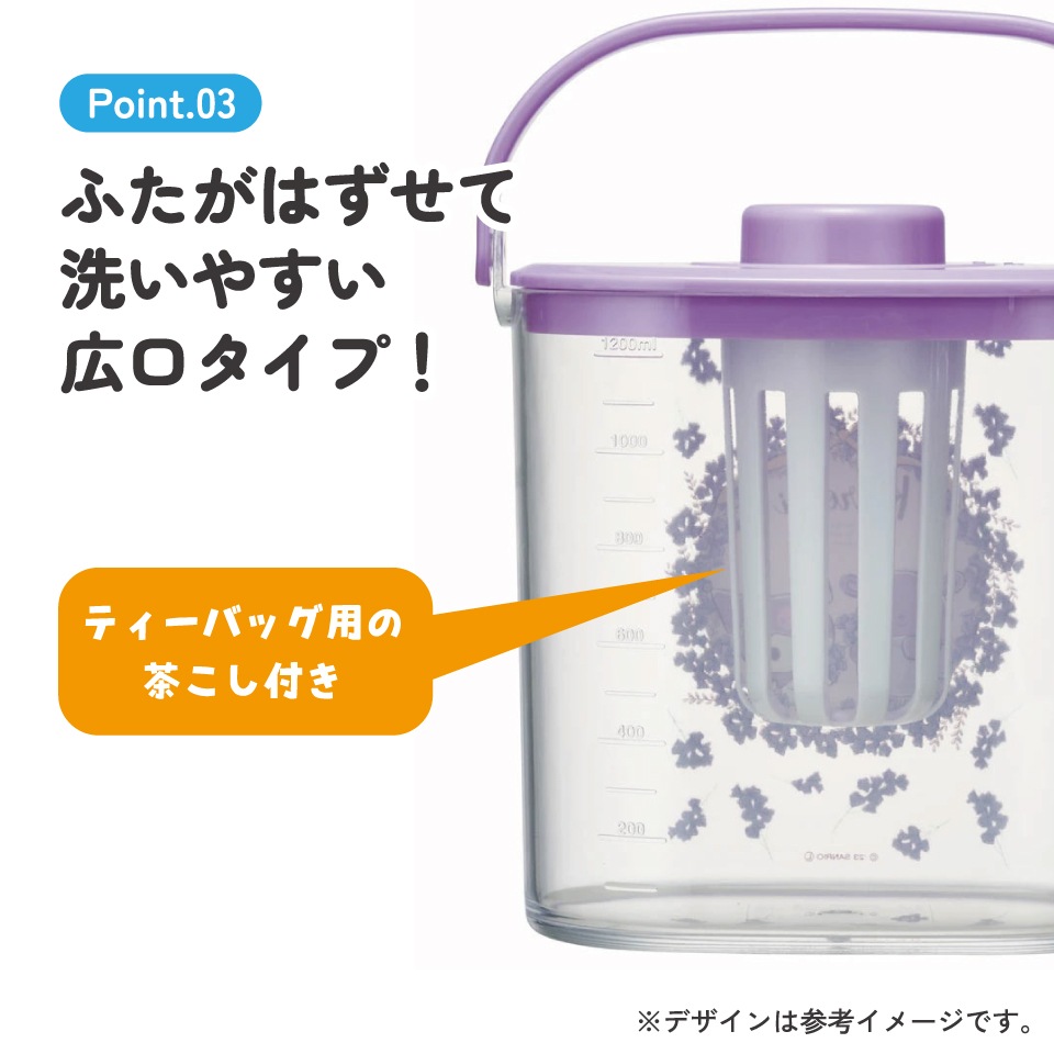 冷茶ポット 水出し お湯出し 茶ポット お茶ポット キャラクター 蓋