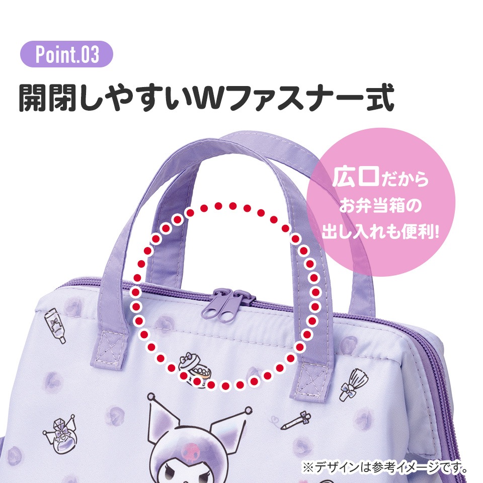 がま口型ランチバッグ クロミ 水彩コスメ／KGA1_4973307688225