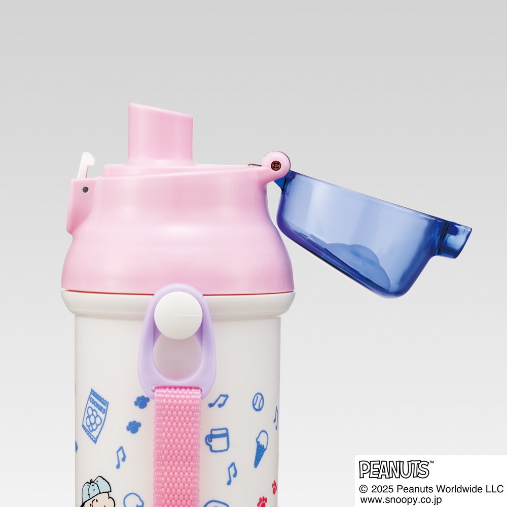 スケーター 水筒 直飲み 大容量 480ml ワンタッチ プラスチック 食洗機