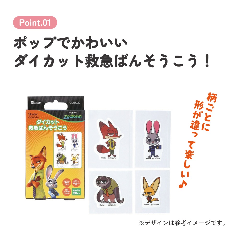 メール便対象品】 ダイカット 絆創膏 20枚入 ばんそうこう 携帯