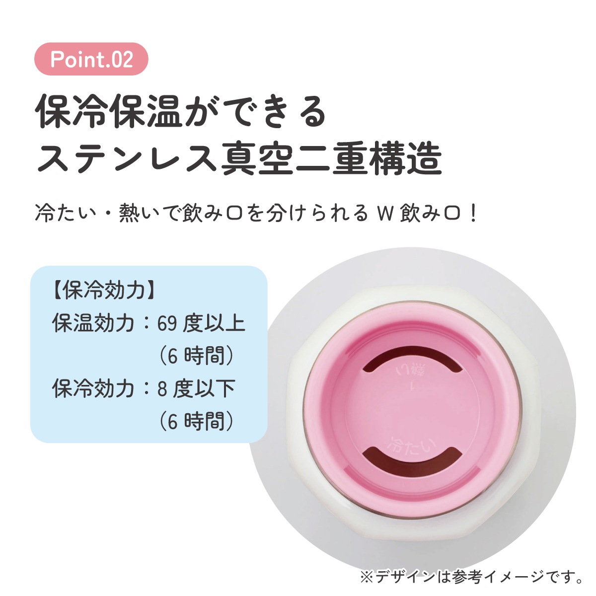 スケーター 水筒 500ml ステンレス 保冷 保温 直飲み 八角形