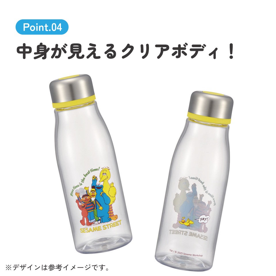 スケーター 水筒 500ml ミニ サイズ プラスチック 大人 直飲み 軽量