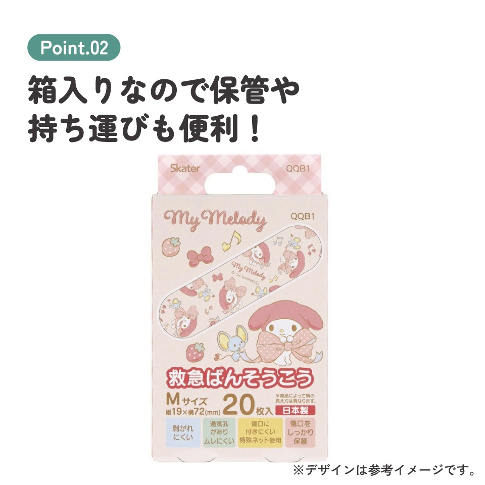 メール便対象品】 絆創膏 キャラクター かわいい 20枚 入り M