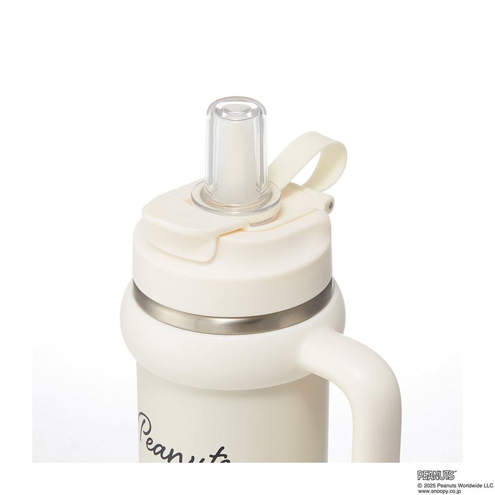 スケーター ハンドル付 タンブラー 830ml ストロー ステンレス ボトル