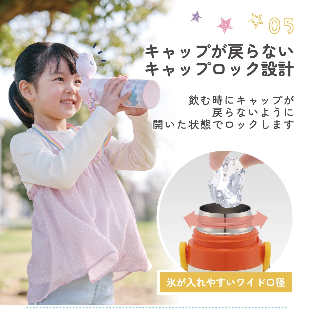 超軽量2WAYステンレスボトル 470ml/430mlベイマックス