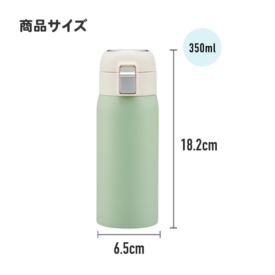 ワンタッチストローボトル 350ml ミッキー／STOT3ST_4973307591211