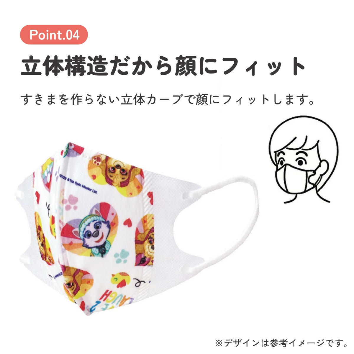 子供立体マスク Mサイズ/7枚入りパウ・パトレスキュー