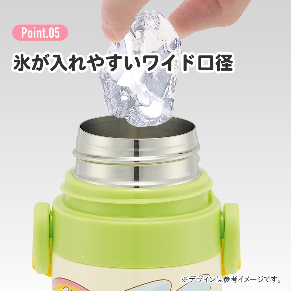 水筒 キッズ 直飲み 470ml ステンレスボトル ステンボトル