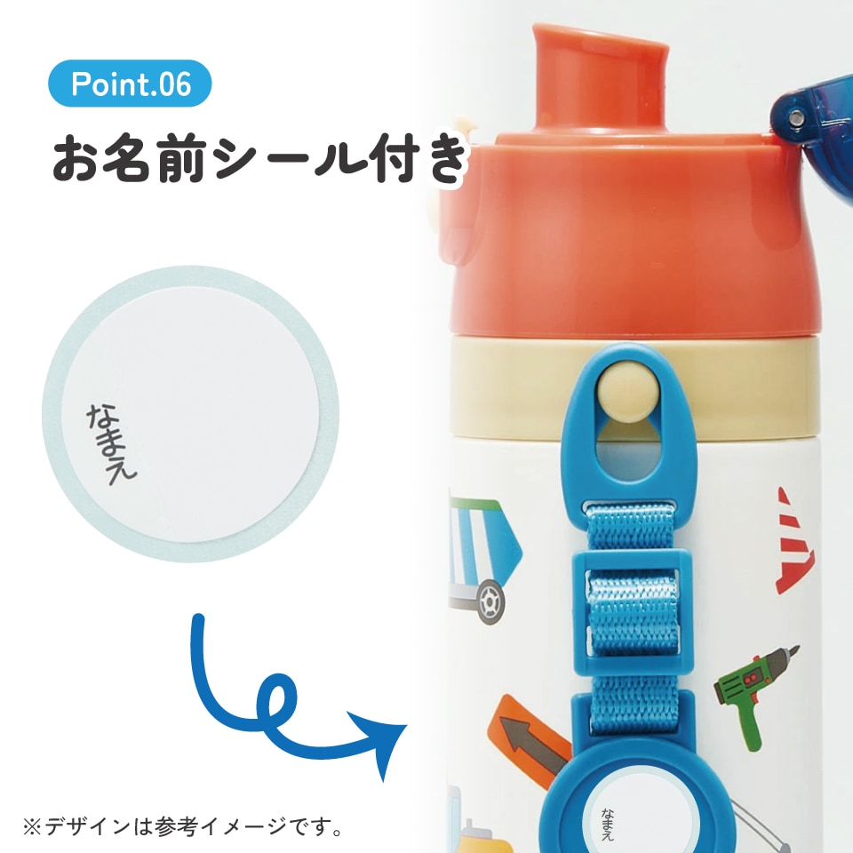 超軽量2WAYステンレスボトル 470ml/430mlはたらくクルマ