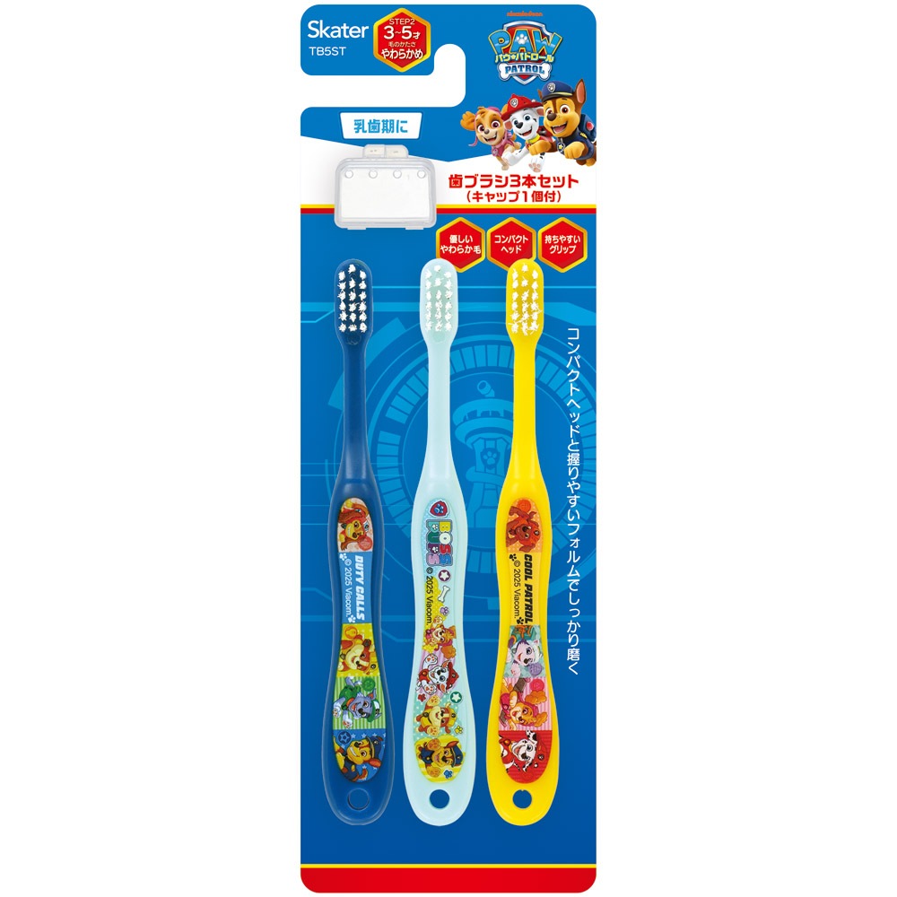 メール便対象品】 スケーター 園児 歯ブラシ 3本 セット 子供