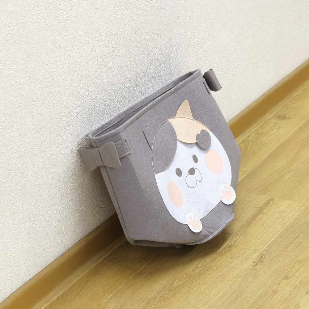 フェルト素材 収納 ボックス BOX ケース バケツ型 ダイカット 24L お