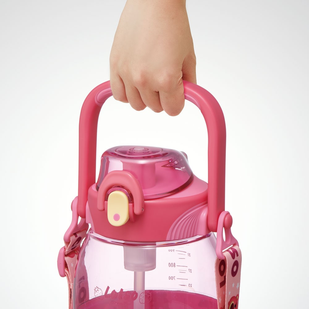 ストロー ホッパー ボトル 水筒 1.2L 1200ml プラスチック 水分補給