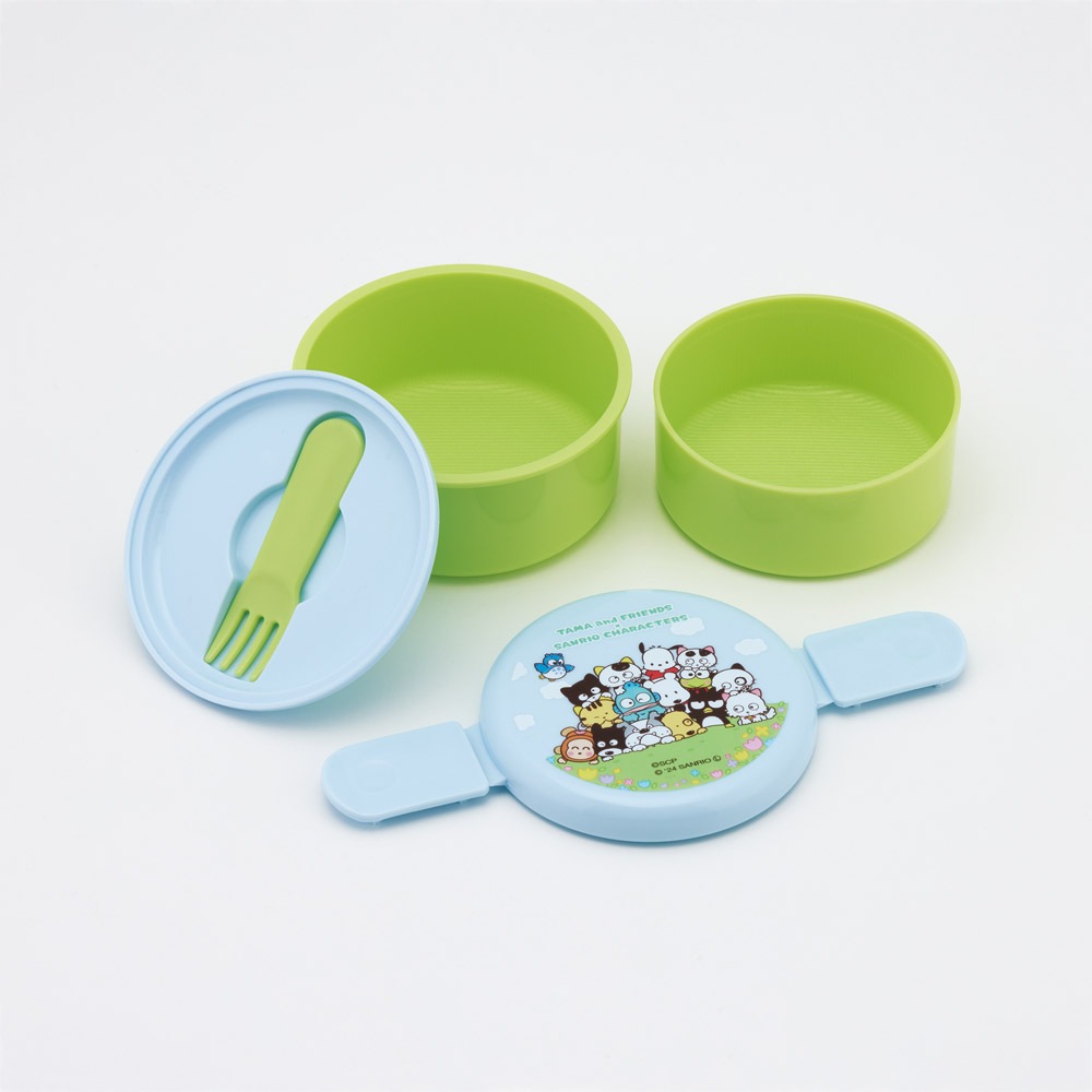 お弁当箱 二段 500ml レンジ対応 食洗機対応 丸型 かわいい