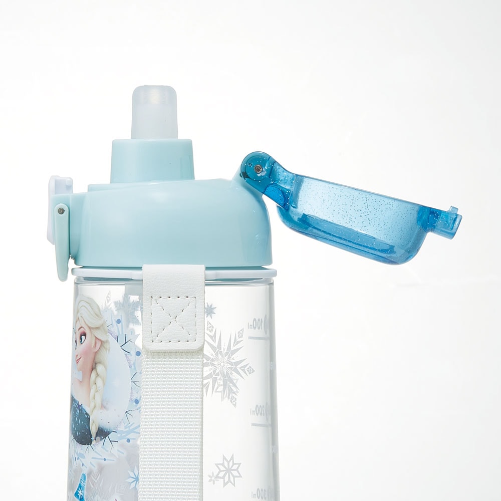 ワンプッシュ ストロー ボトル 水筒 630ml 透明 クリア 子供 キッズ