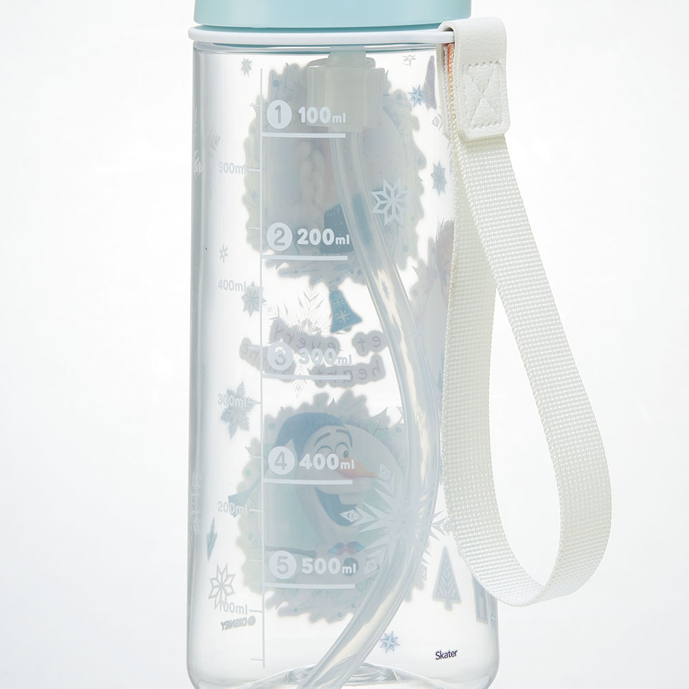 ワンプッシュ ストロー ボトル 水筒 630ml 透明 クリア 子供 キッズ