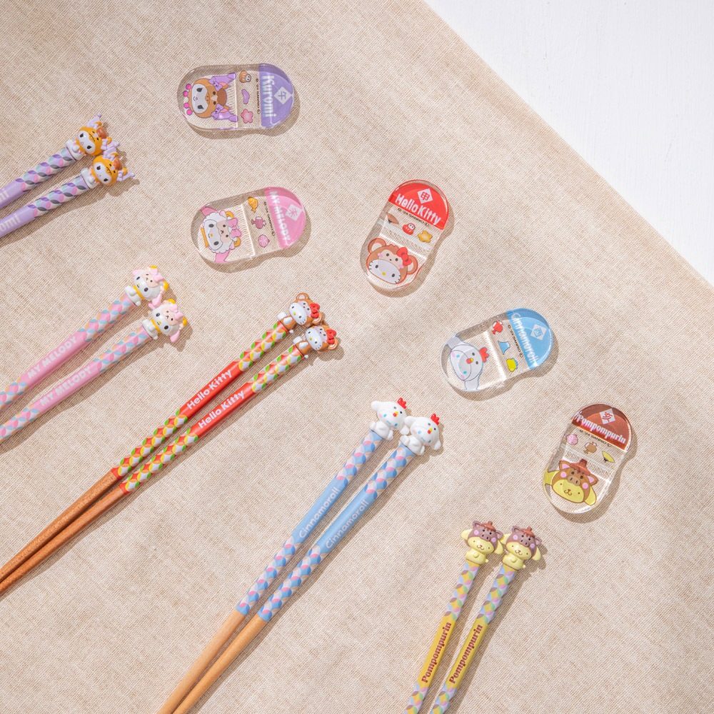 メール便対象品】 マスコット付 箸 21cm 箸置き セット 木箸 はし 大人