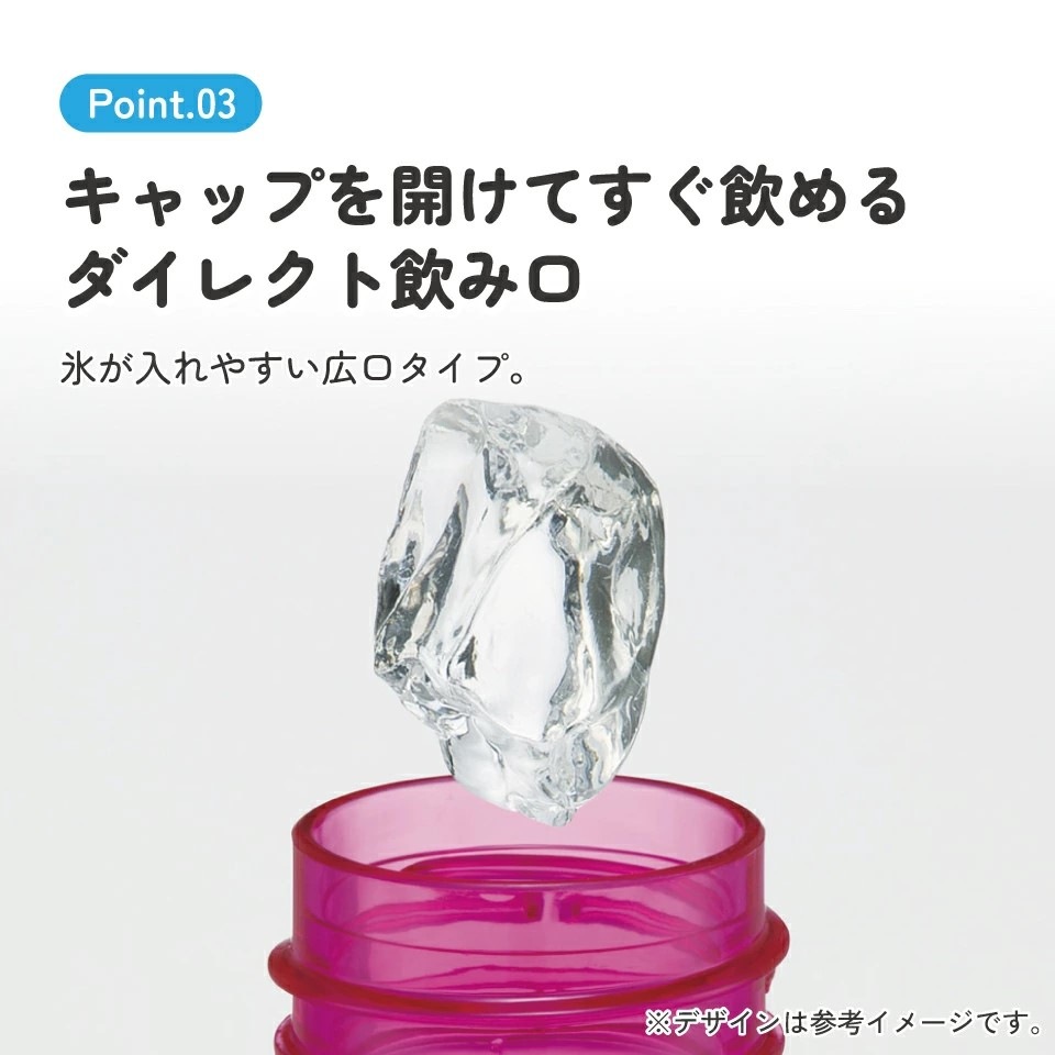 スケーター 水筒 500ml ミニ サイズ プラスチック 大人 直飲み 軽量