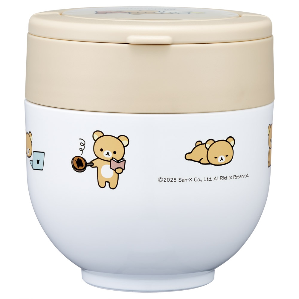 スケーター 保温弁当箱 540ml 小さめ 持ち手付き どんぶり ランチ