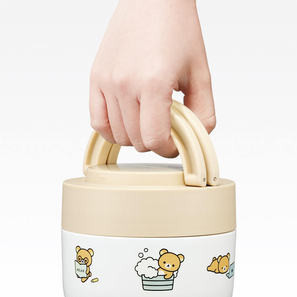 スケーター 保温弁当箱 540ml 小さめ 持ち手付き どんぶり ランチ