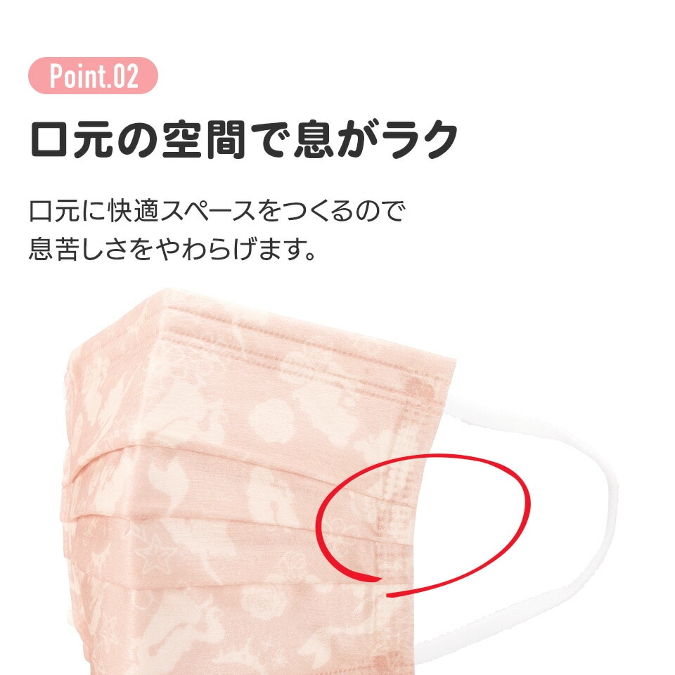 99% カット マスク カラー 血色 不織布 大人 用 プリーツマスク