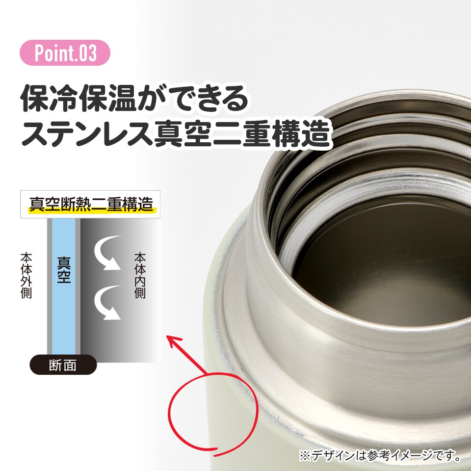 超軽量ステンレスマグボトル 250ml スヌーピー バッジ