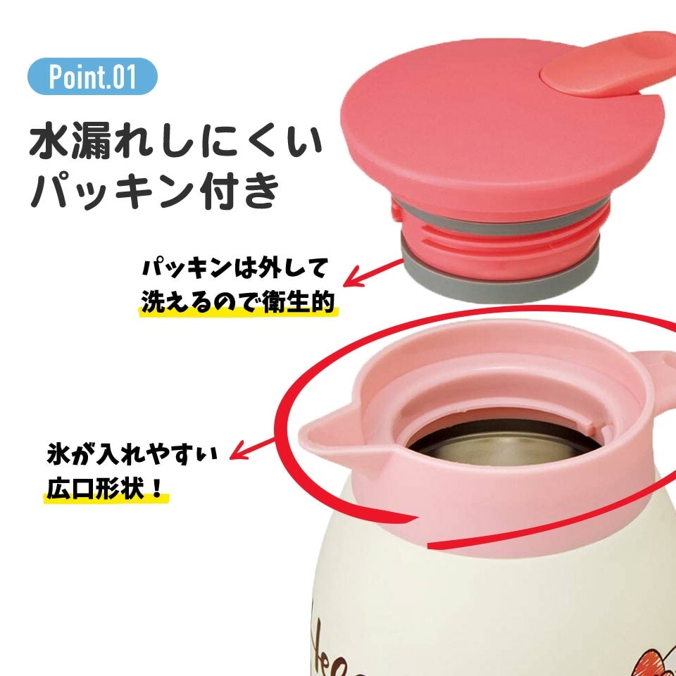 ステンレス卓上ポット 600ml ミッキー＆ミニー／VSP6_4973307511905