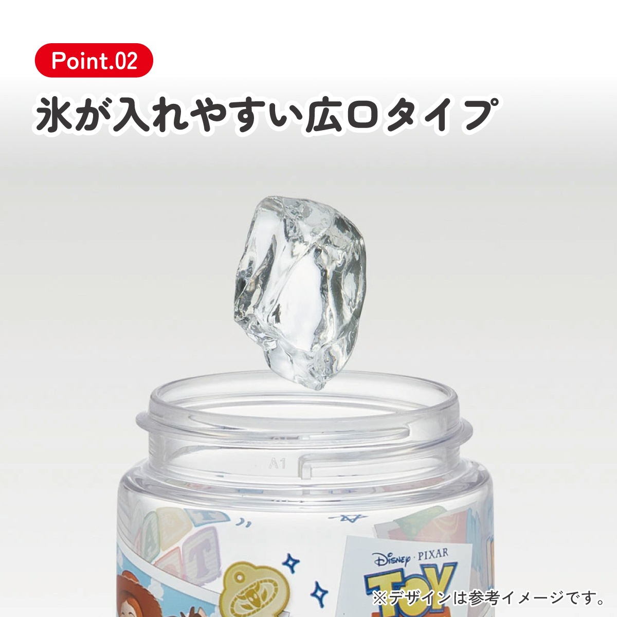 ストロー ボトル 水筒 500ml スパウト型 プラスチック クリア キッズ