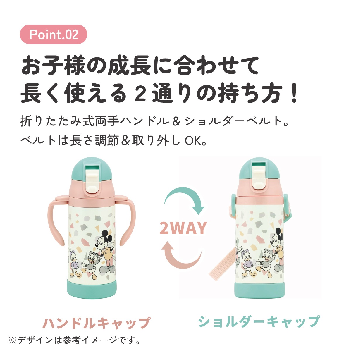 超軽量2WAYストローステンマグ 350ml ミッキーフレンズ／レトロ
