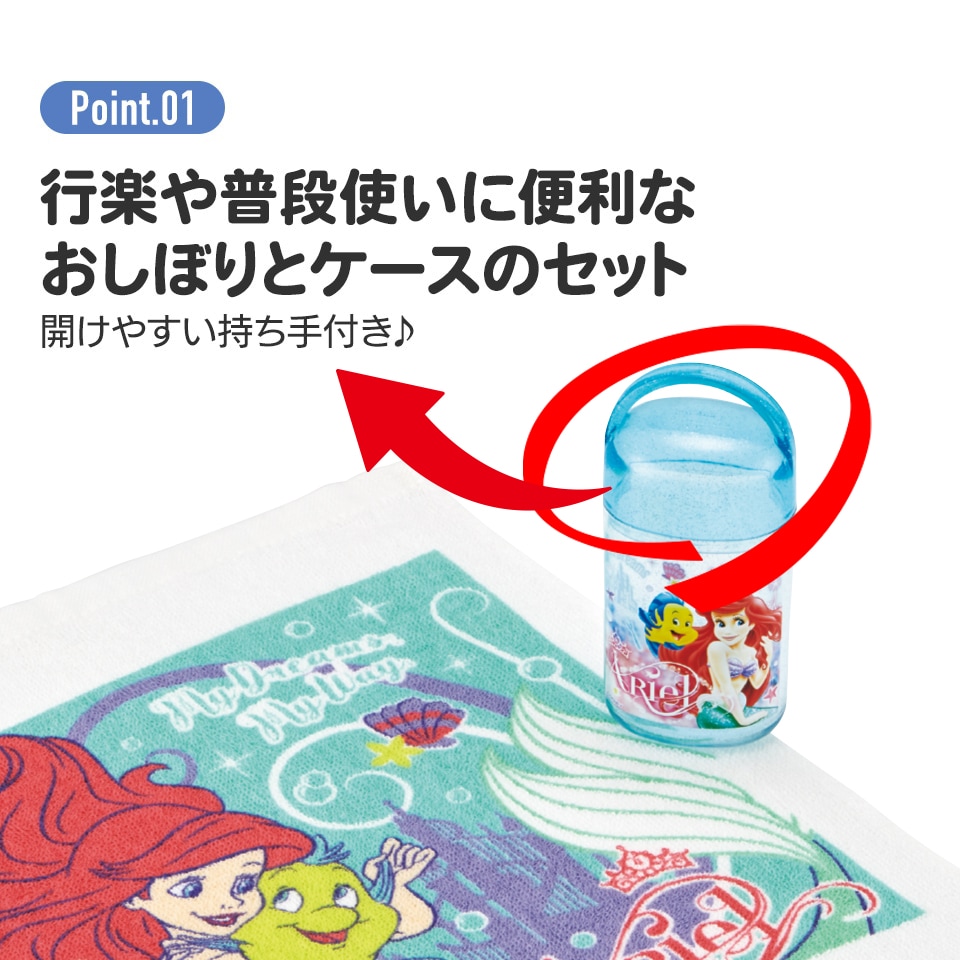 抗菌ケース付おしぼり アリエル24／OA5AG_4973307658976／スケーター